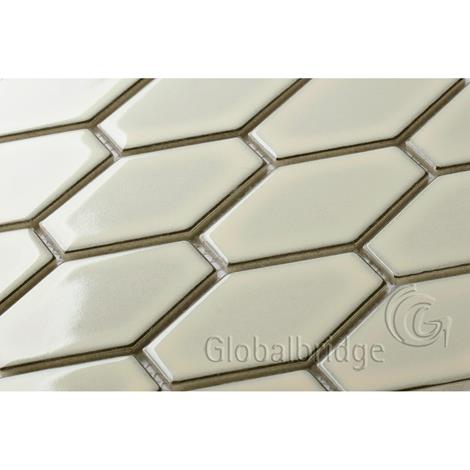 Hexagon Bathroom Polished Porcelain Mosaic Tile