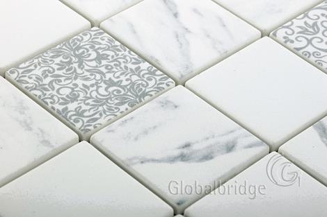 Glossy Glass Brick Tiles For Kitchen