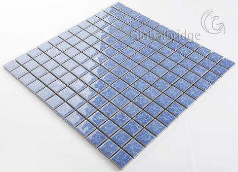 Blue Porcelain Bathroom Mosaic Tile