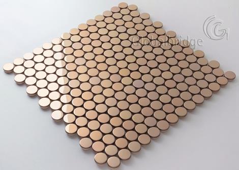 Penny Round Stainless Steel Metal Mosaic