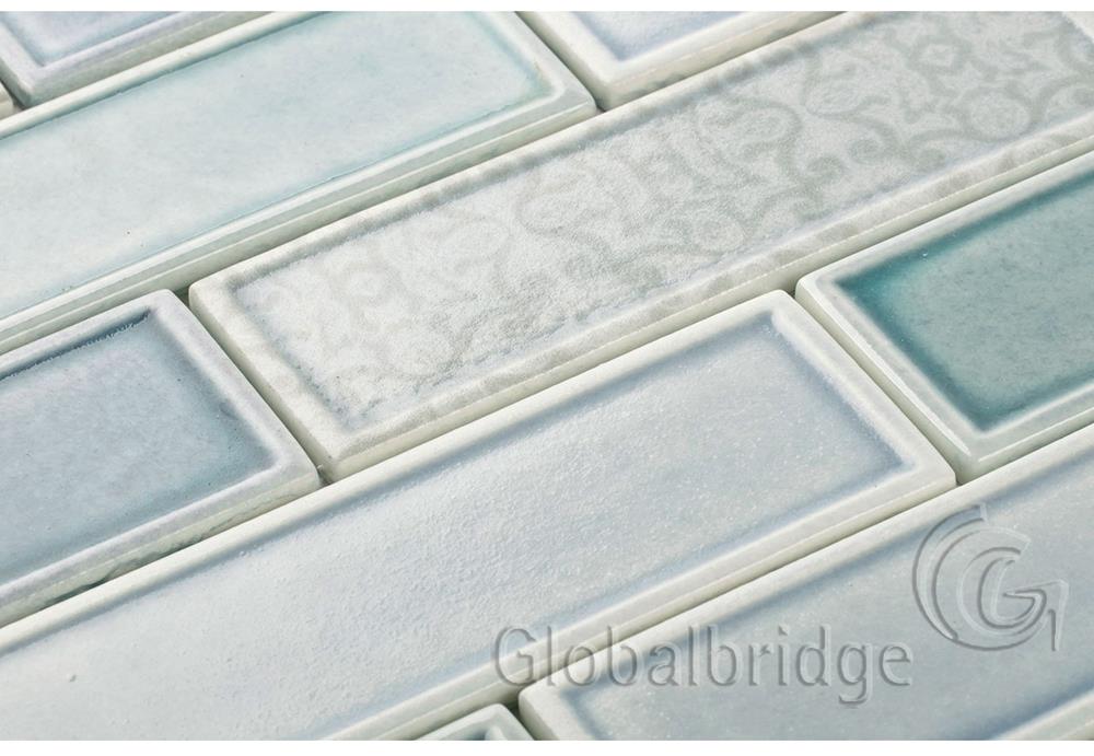 Crystal Glazed Bathroom Recycle Glass Mosaic