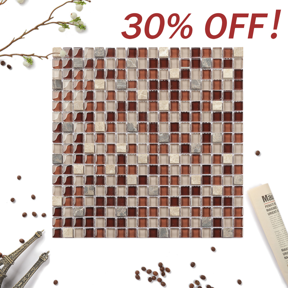 Nature Engraving stone mosaic wall tile