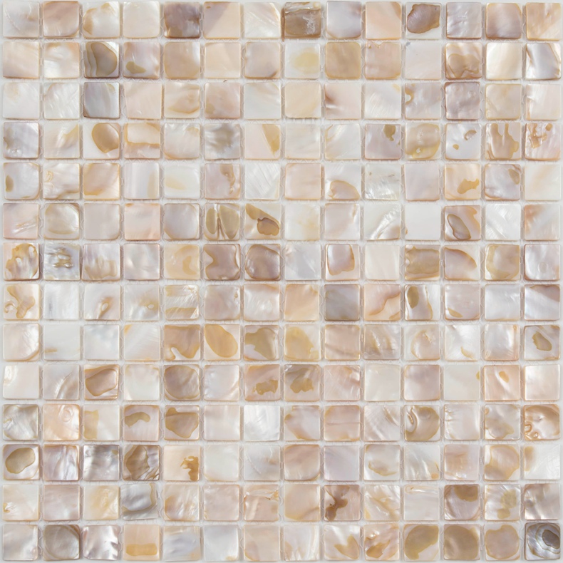 Mother of Pearl Tile Bathroom