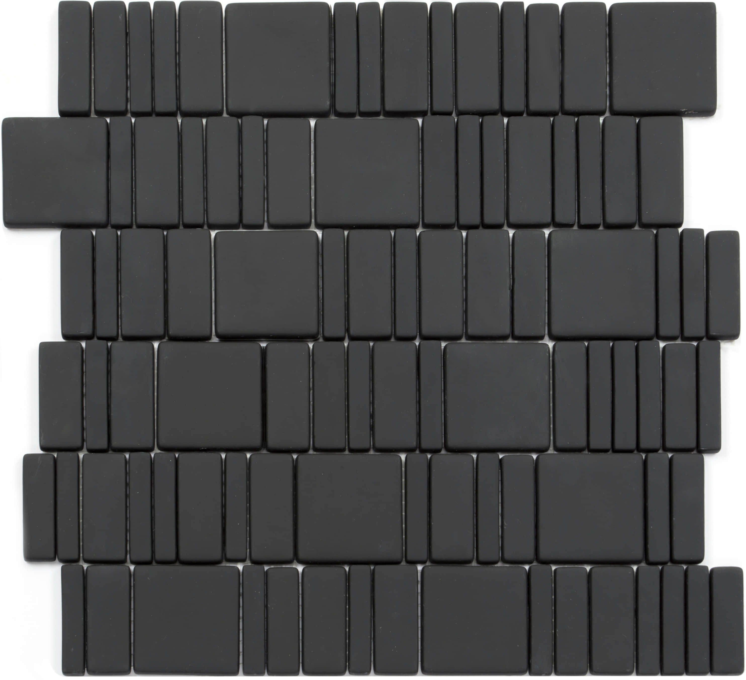 Pure Black Glass Mosaic decorative tile