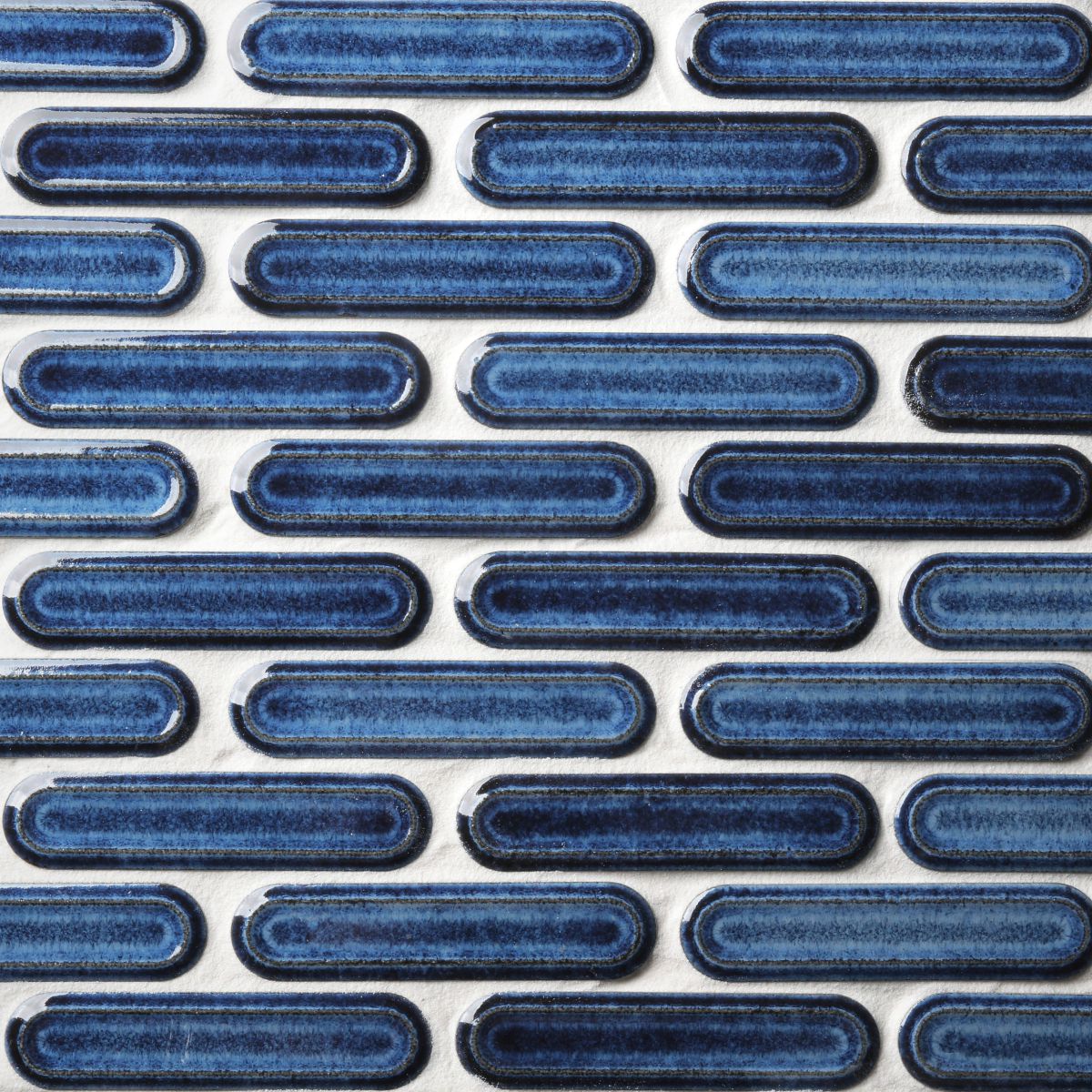 Ceramic Glazed Blue Mosaic Tile