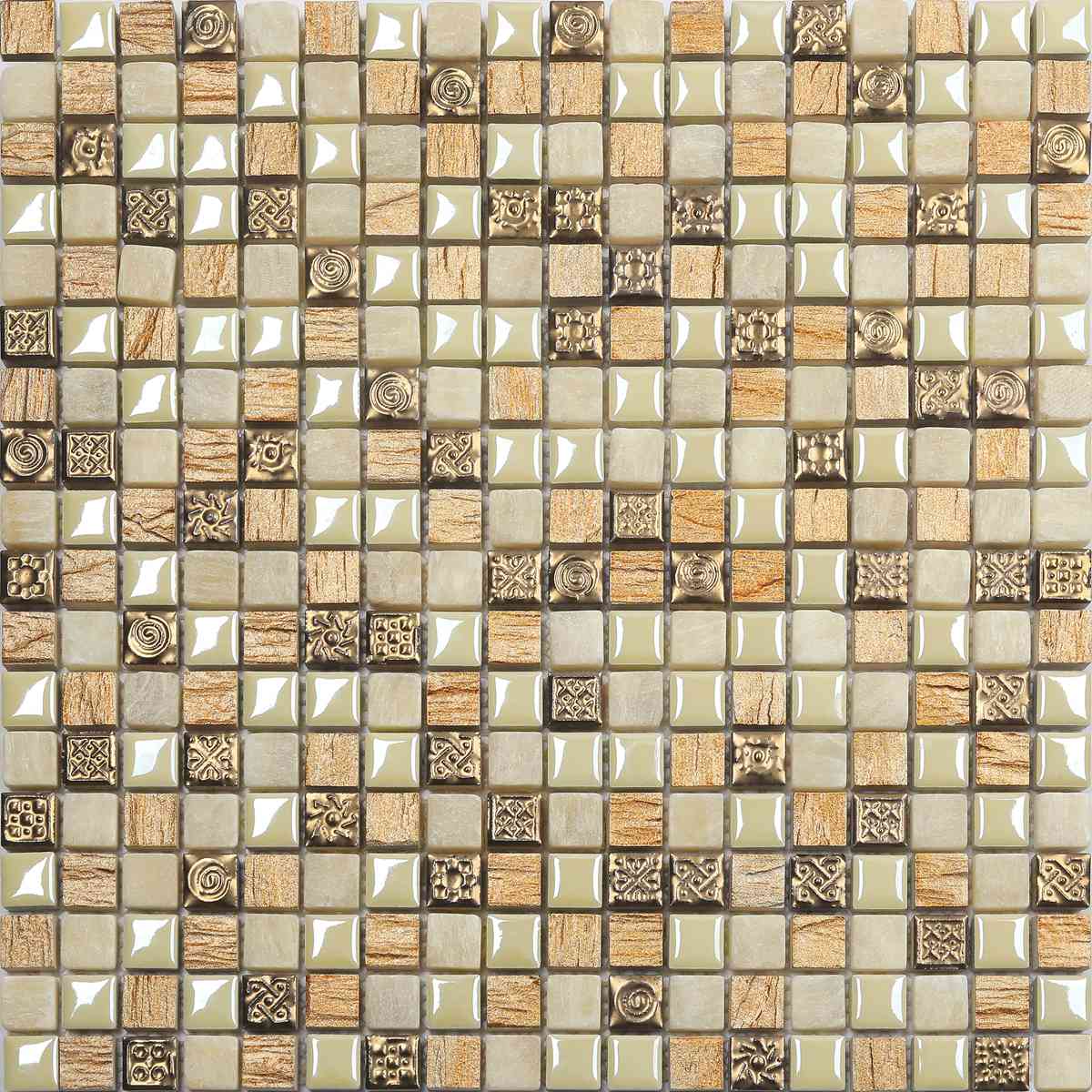 Metalic pattern ceramic wall tile