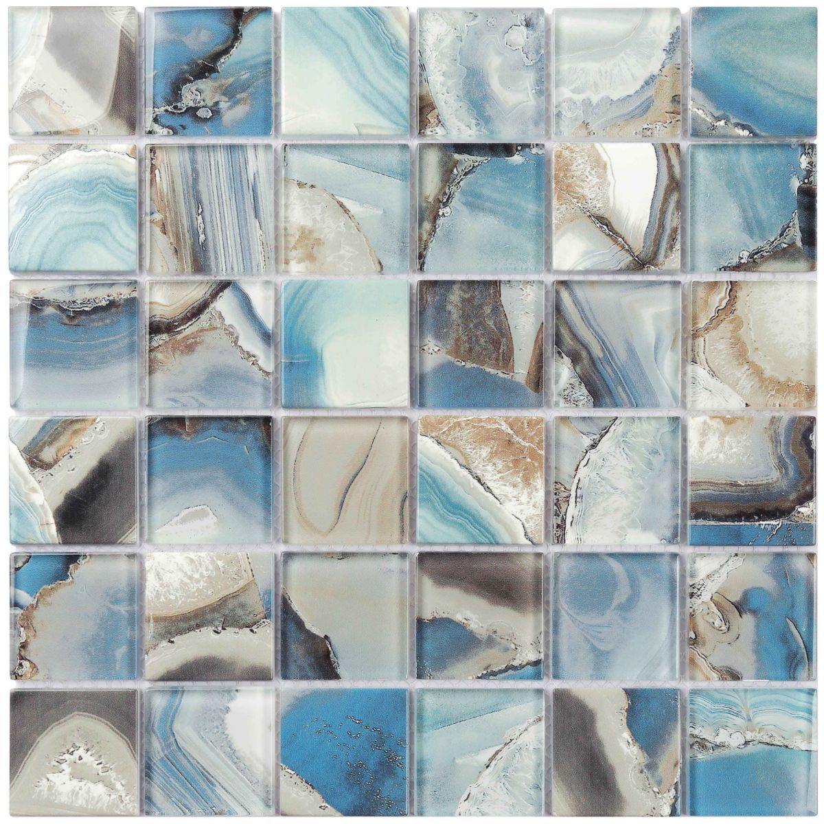 Nature Engraving stone mosaic wall tile