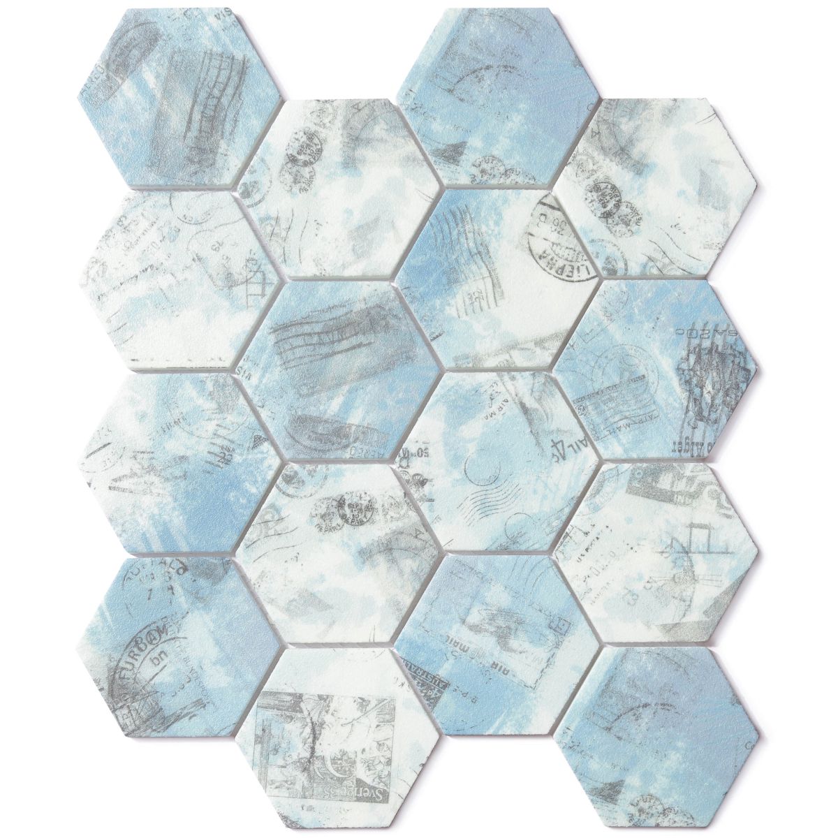 Printed Enamel-Herb-Hexagon 