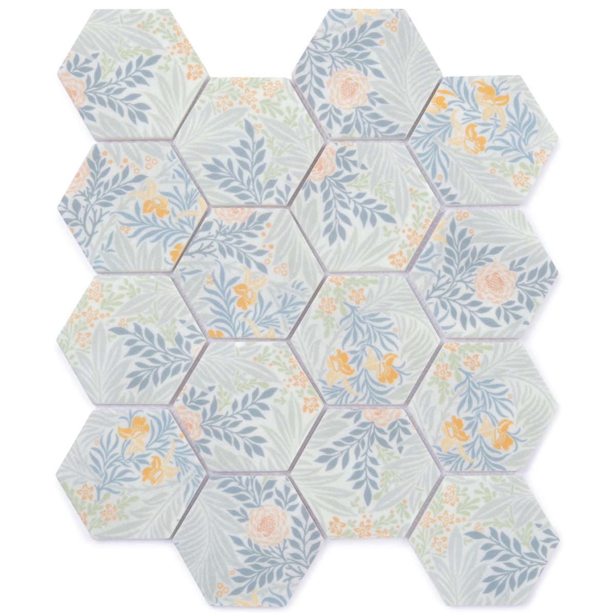 Printed Enamel-Herb-Hexagon 