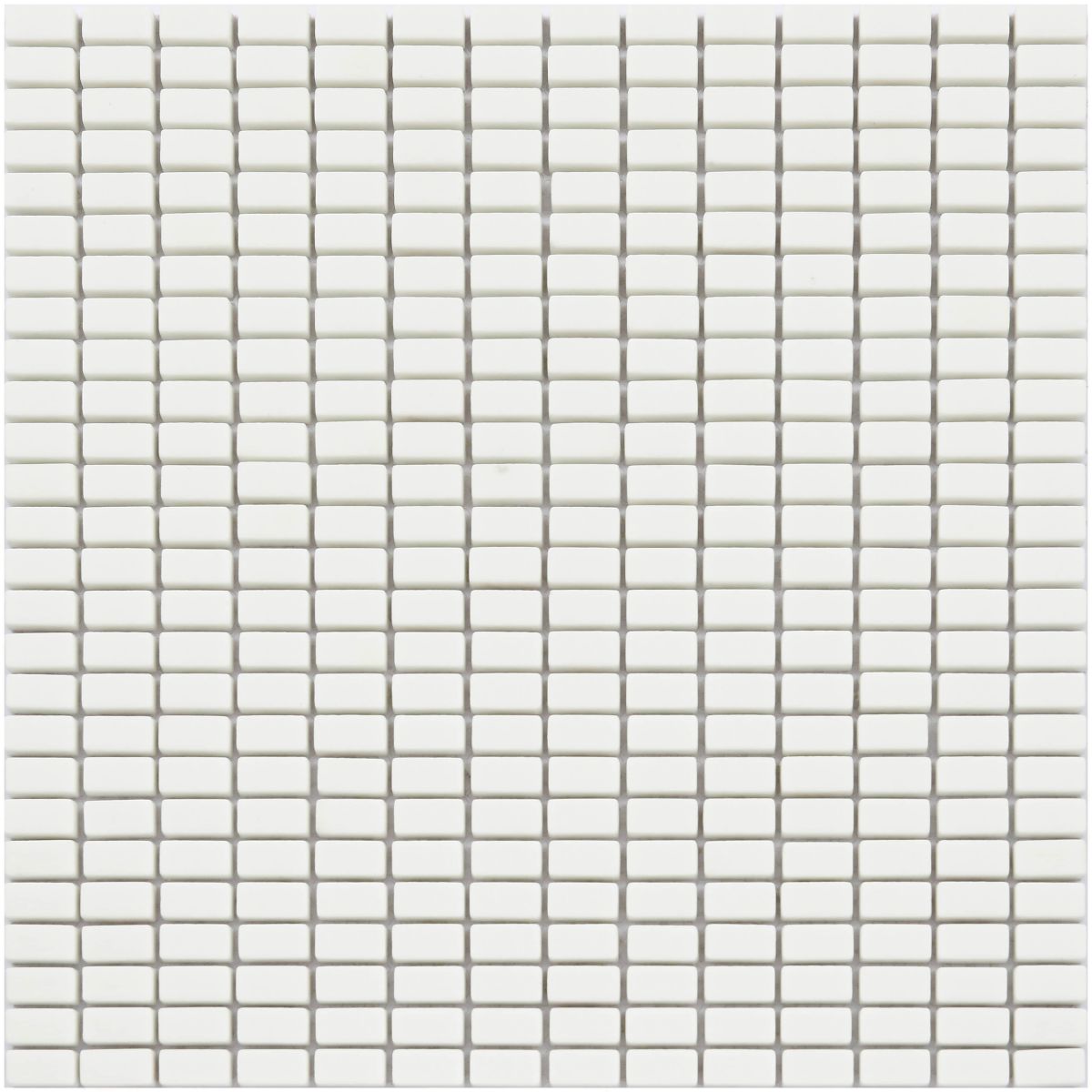 Pure White Enamel Mosaic Recycle Glass Kitchen Backsplash