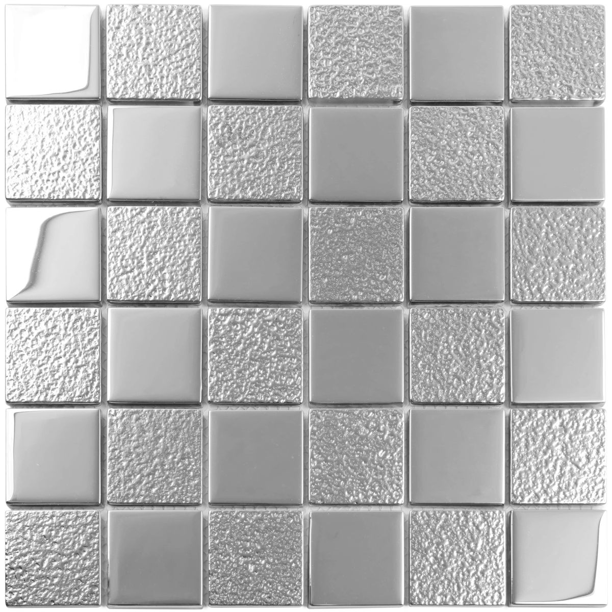 Home Decor Silver Color Mosaic Tile Kitchen Backsplash Living Room Diamond Mirror Glass Mosaic