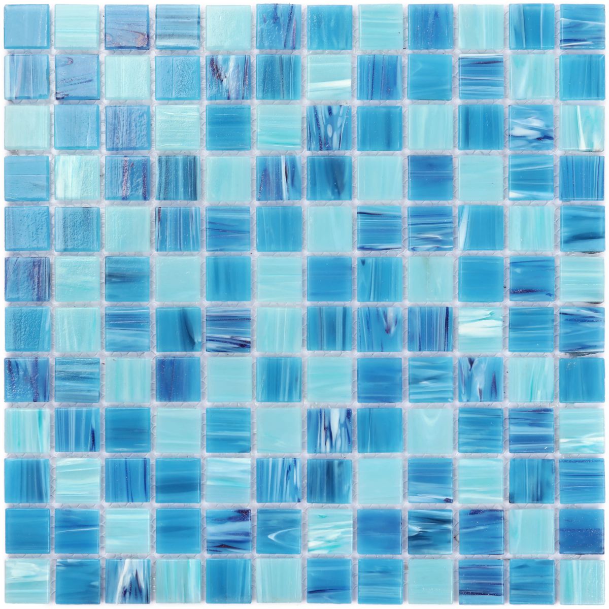 Outdoor Blue Pool Glass Mosaic 