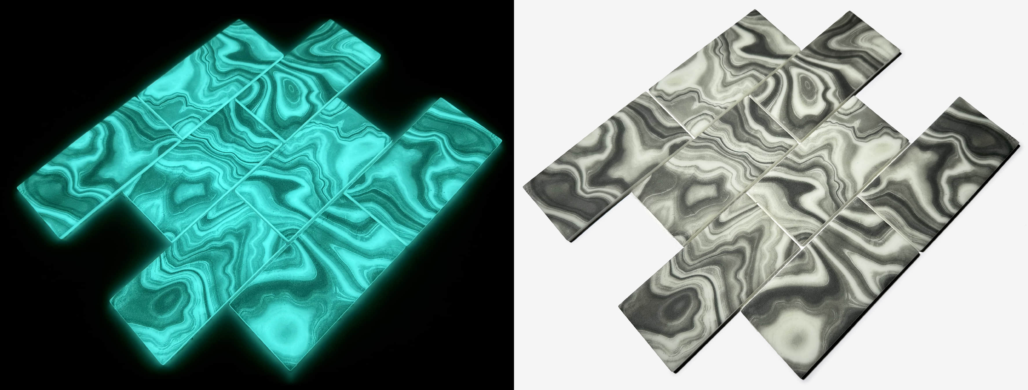 Nature Engraving stone mosaic wall tile