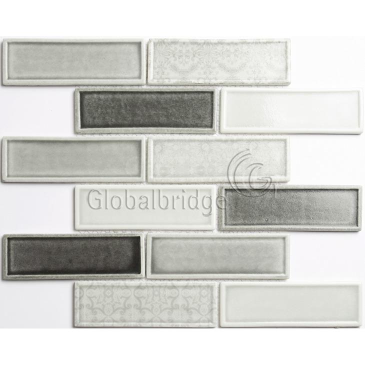 Nature Engraving stone mosaic wall tile